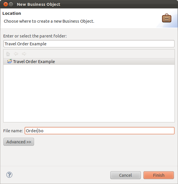 Create the Order Business Object