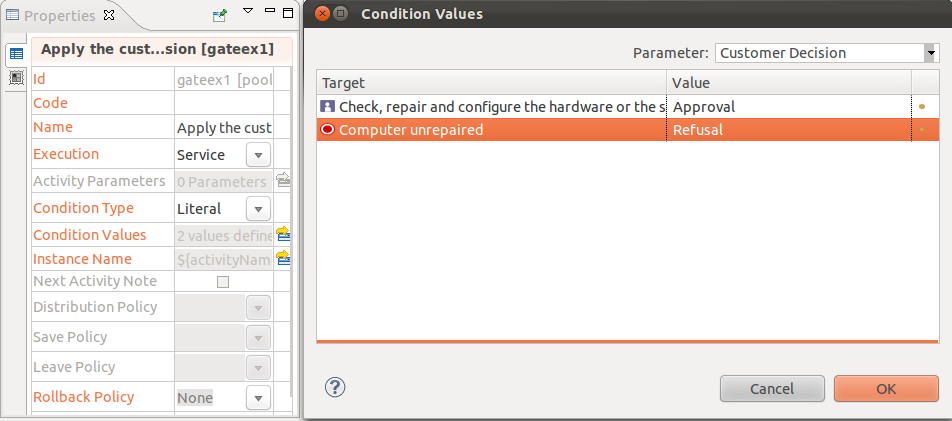 Configure the Apply the Customer Decision Gateway