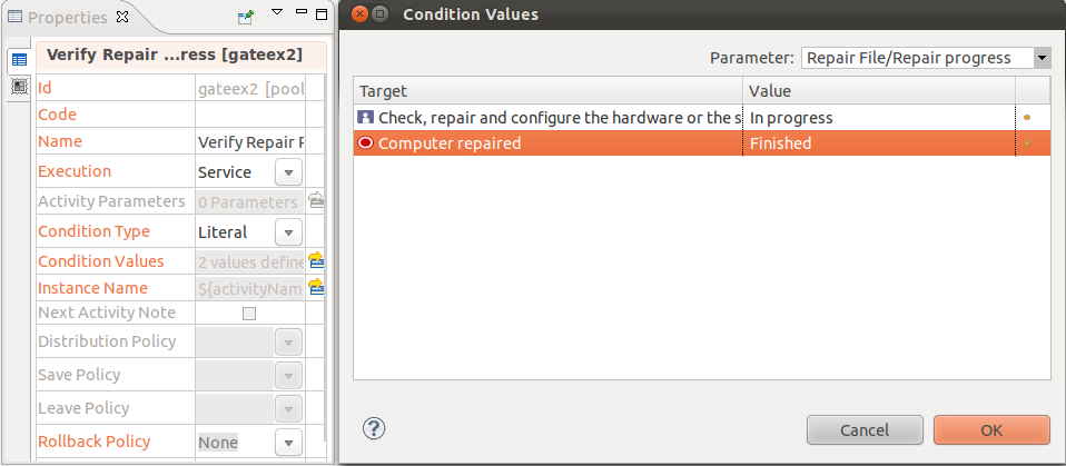 Configure the Verify Repair Progress Gateway