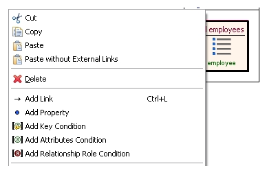 The Context Menu of the Index Unit