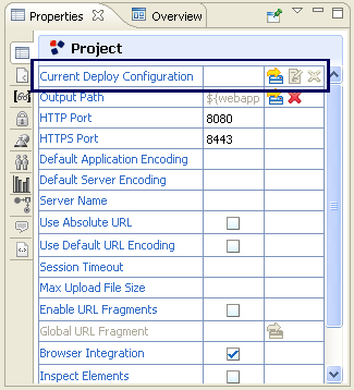 Current Deploy Configuration property