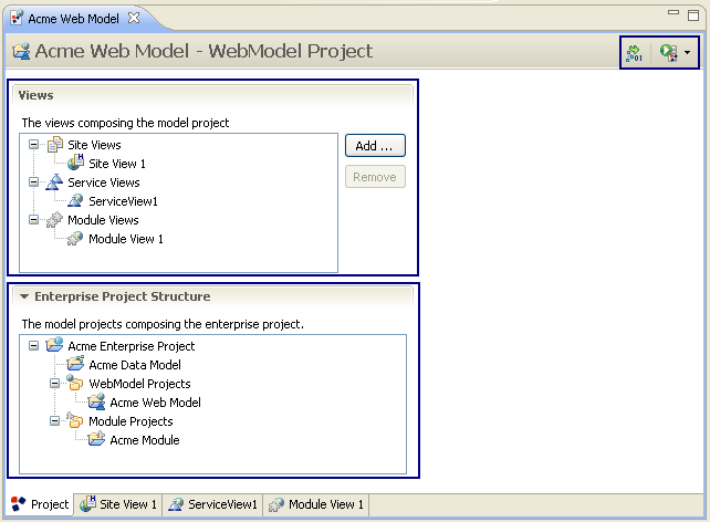 Enterprise Project and sub projects