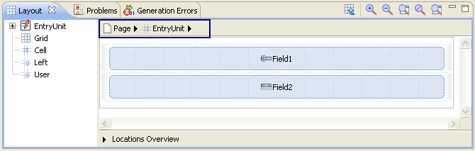 Grid Layout breadcrumbs
