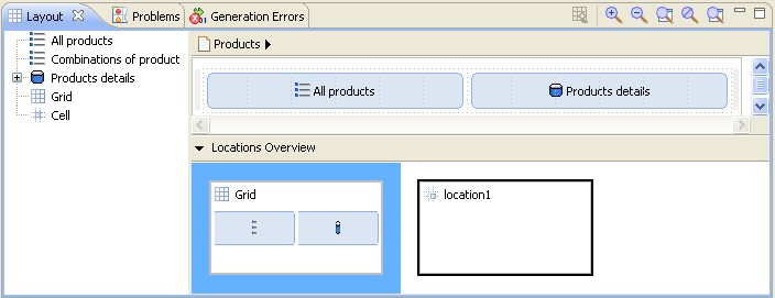 Custom location area