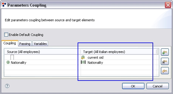Example of Input Parameters for the Index Unit