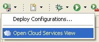 Open Cloud Services View command
