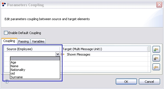 Example of Output Parameters for the Data Unit
