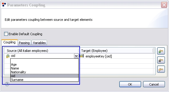 Example of Output Parameters for the Index Unit