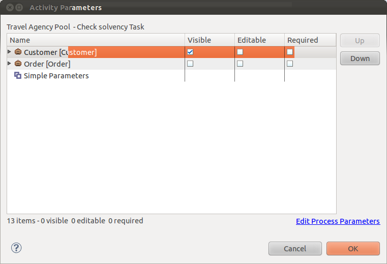Set the Check tasks parameters Set the Check tasks parameters