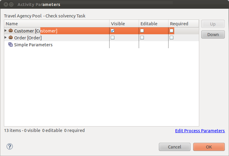 Set the Check tasks parameters