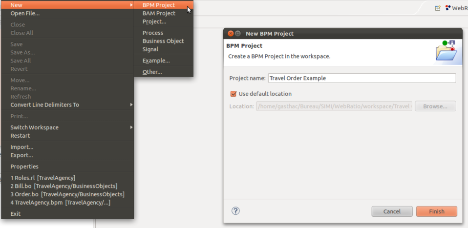 Create the New Project Create the New Project