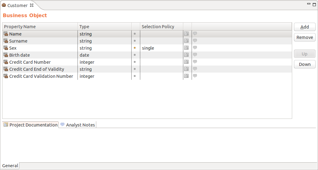 Add the Customer process parameter