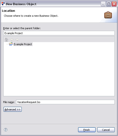 Create the Vacation Request Business Object Create the Vacation Request Business Object