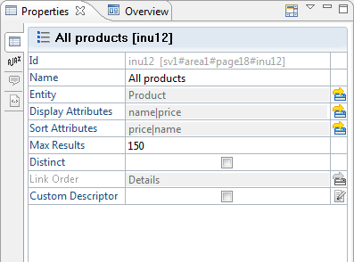 Index Unit Properties with static values
